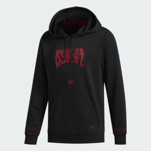Adidas Donovan Mitchell D.O.N Issue #2 Hoodie GI8555 (Black/Red) - Picture 1 of 5